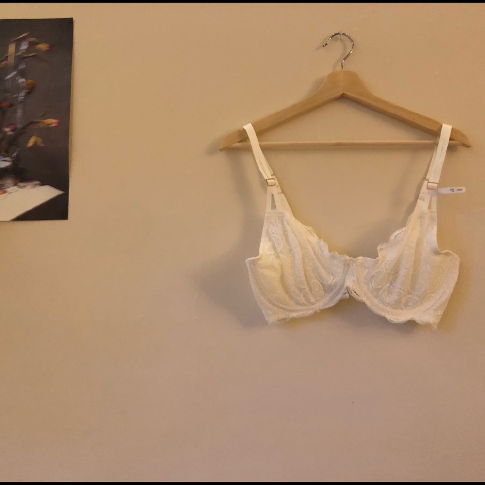 Aerie Unlined White Bra